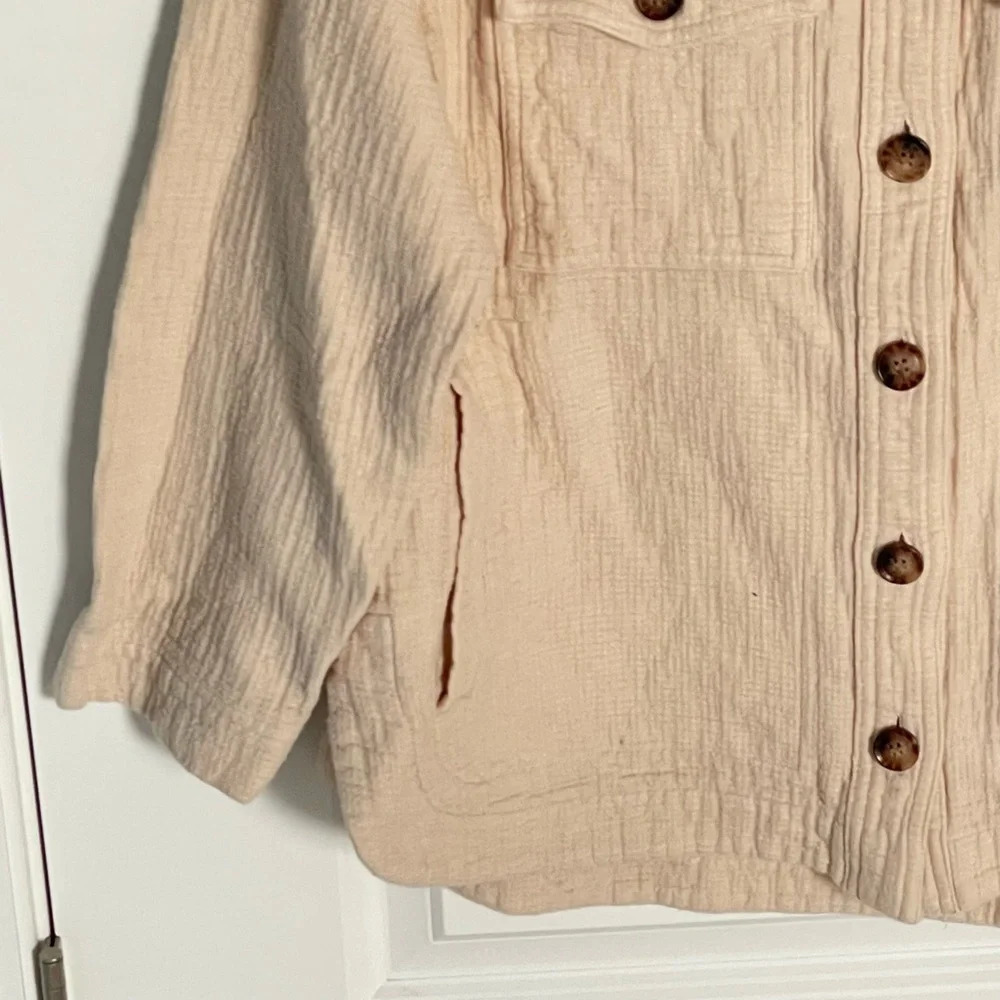 Madewell Waffleback Branner Cream Shirt Jacket 29725 - Picture 4 of 13